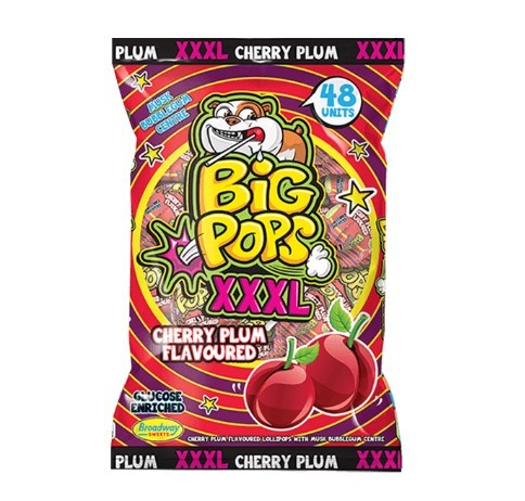 Big Pops XXXL Cherry Plum Lollipops